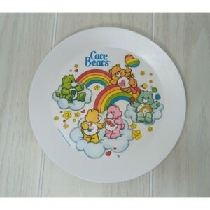 Care Bears Melamine Plate vintage Deka Made USA